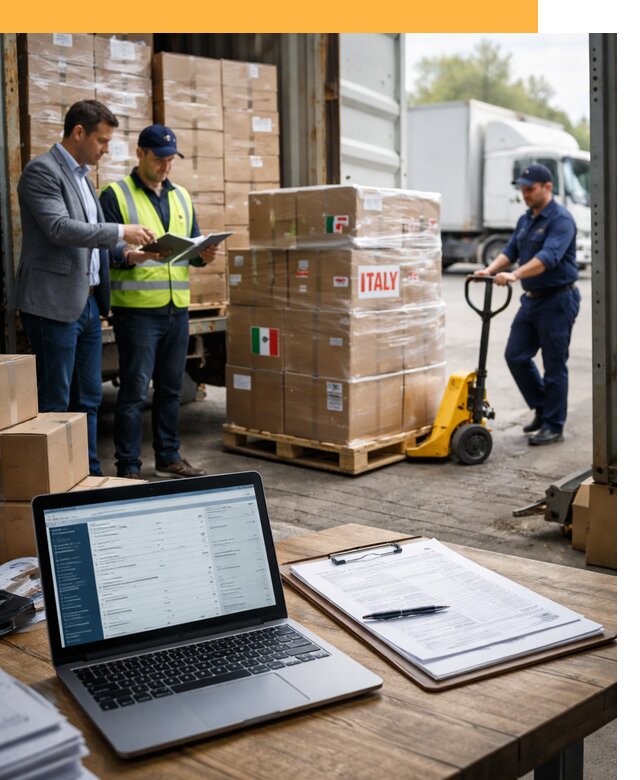 Доставка грузов из Италии: морские и авиаперевозки от 18495