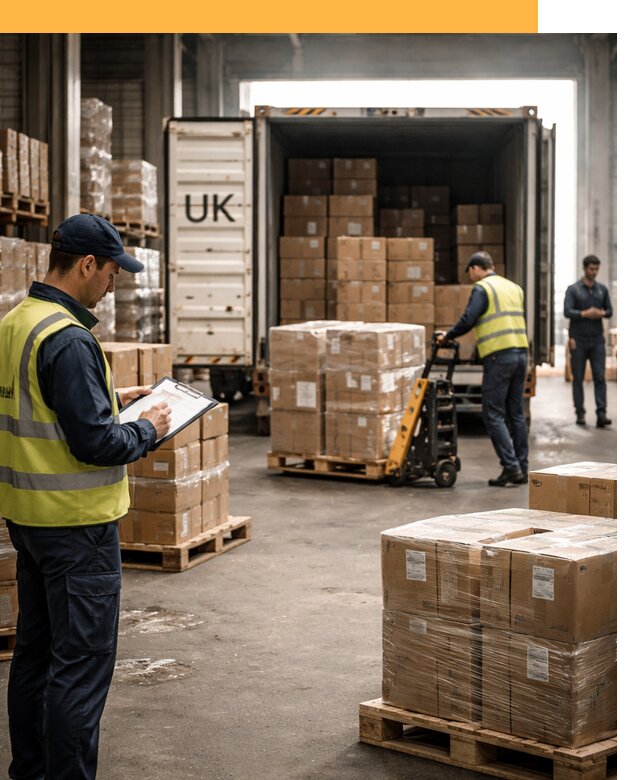 Доставка грузов из Великобритании с таможенным оформлением от 12844