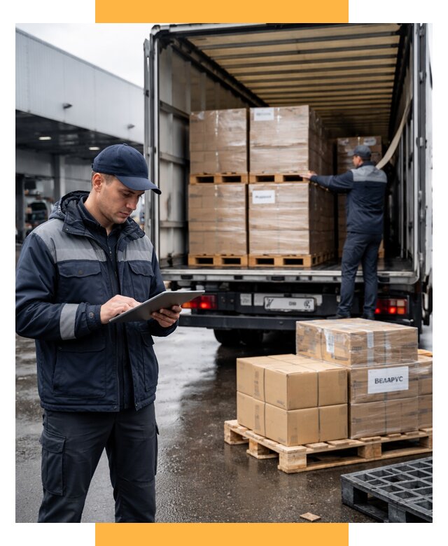 Доставка грузов из Беларуси от 15413 р. логистика СетСервис-Уфа