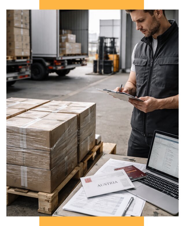 Доставка в Австрию от 66788 р. Логистика и экспорт СетСервис-Уфа