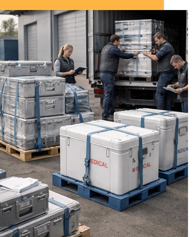 Перевозка медицинского оборудования по всему миру от 15413 руб