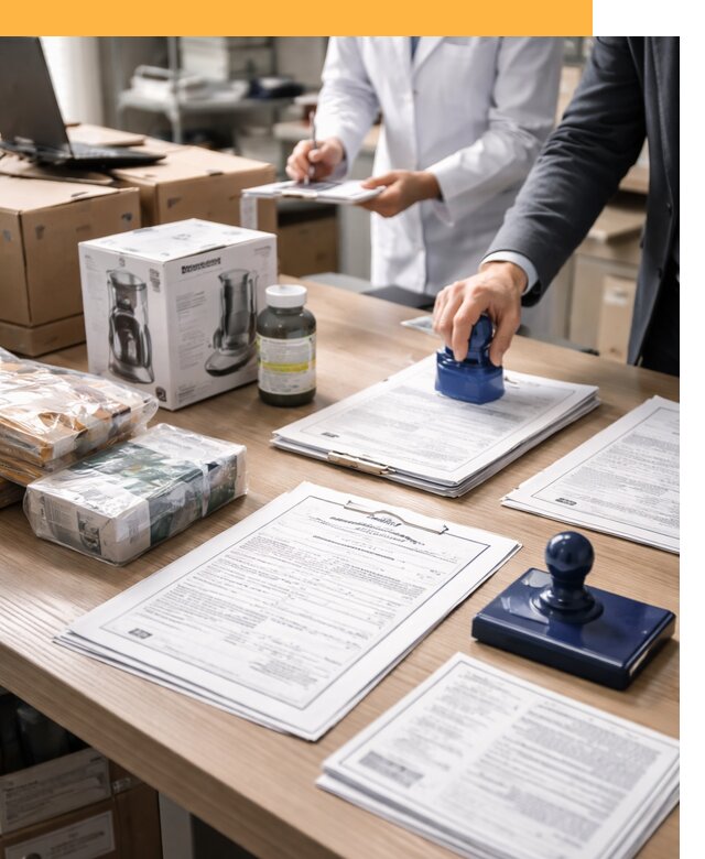 Сертификация импортных товаров от 12330 с таможенным сопровождением